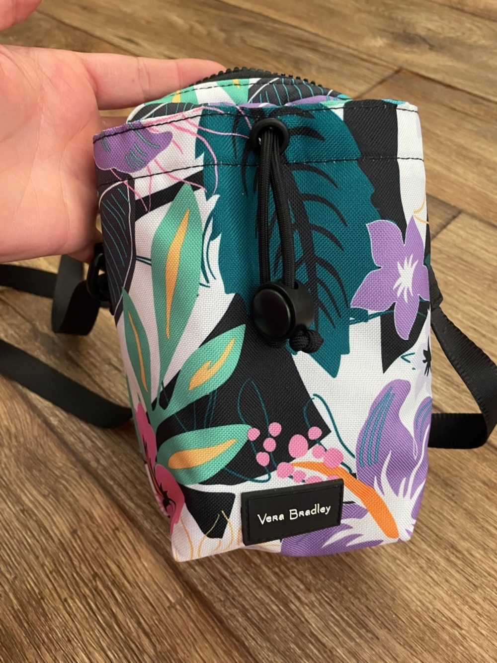 Vera Bradley ReActive Deluxe Water Bottle Crossbody Sling Bag